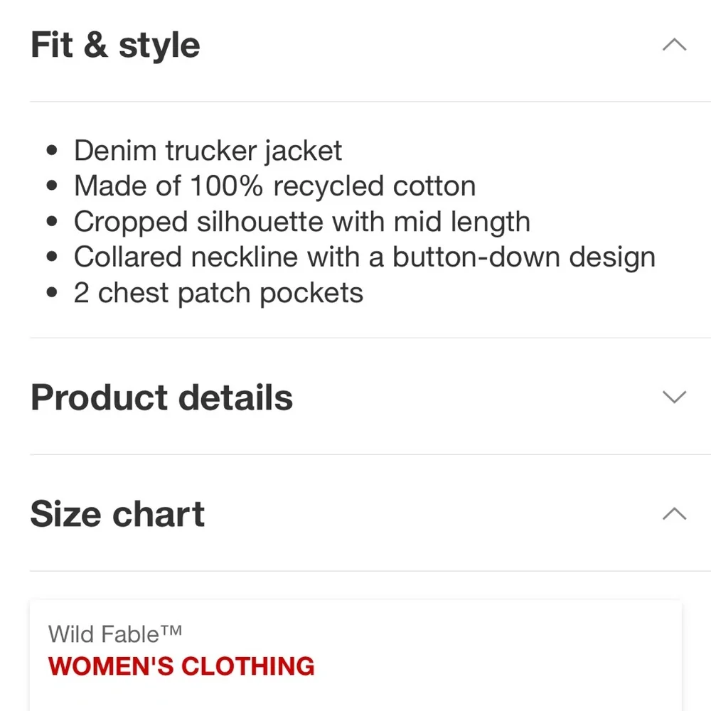 OVERSIZED fits like M denim jacket - Picture 6 of 9
